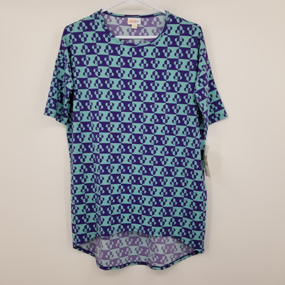 NWT LuLaRoe Disney Irma Minnie Mouse High Low Tunic Dress Top Size XXS